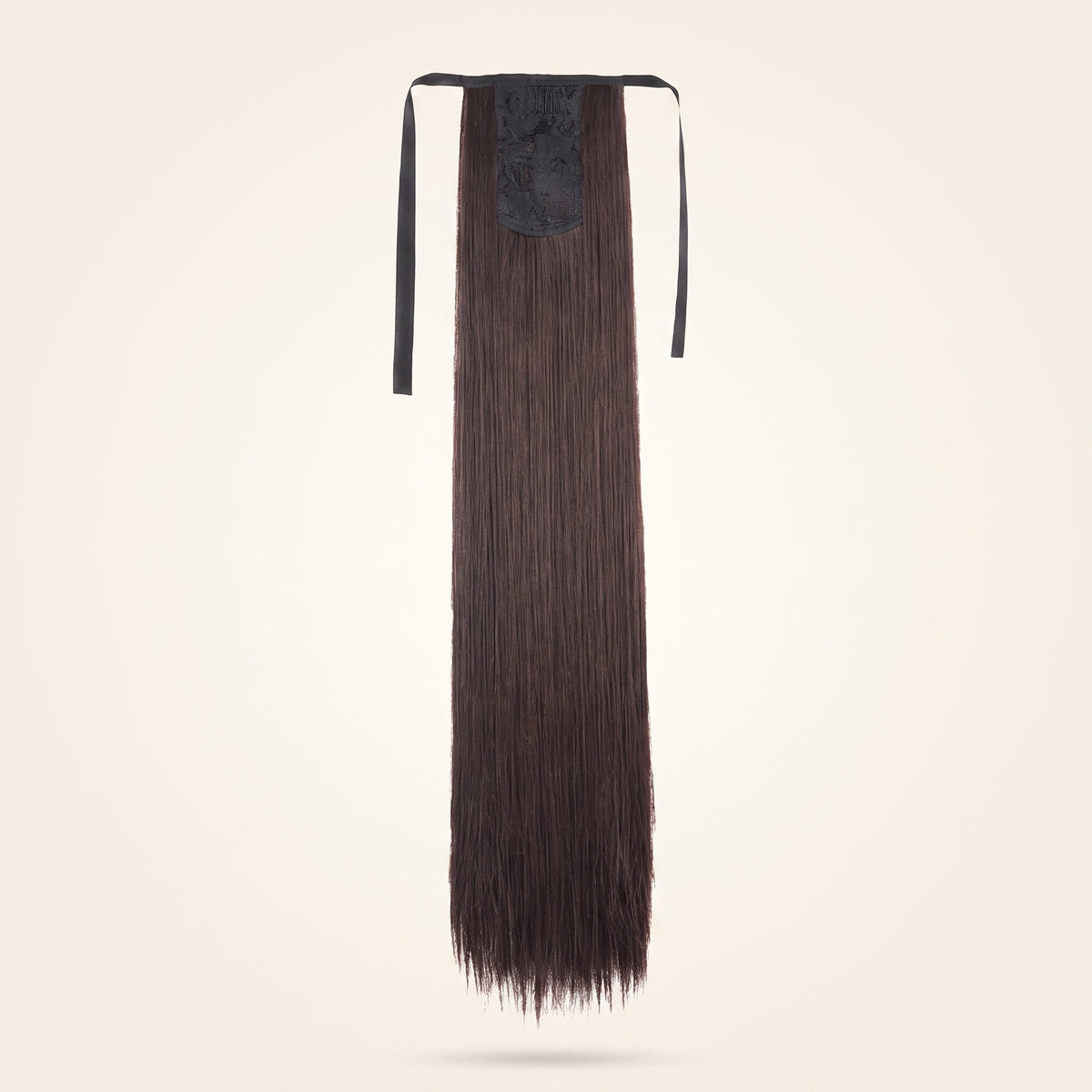 24" Long Straight Clip-In Ponytail Hair Extension | Heat Resistant Synthetic Wrap Around Ponytail for Women