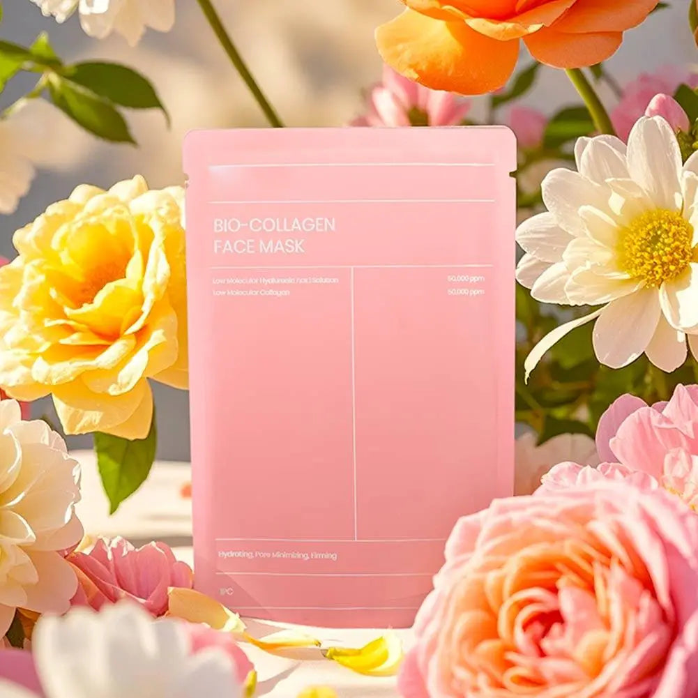 1-5pcs Bio Collagen Face Mask Shrink Pores Deep Hydrating Overnight Mask Moisturizing Refreshing Brightening Face Skin Care