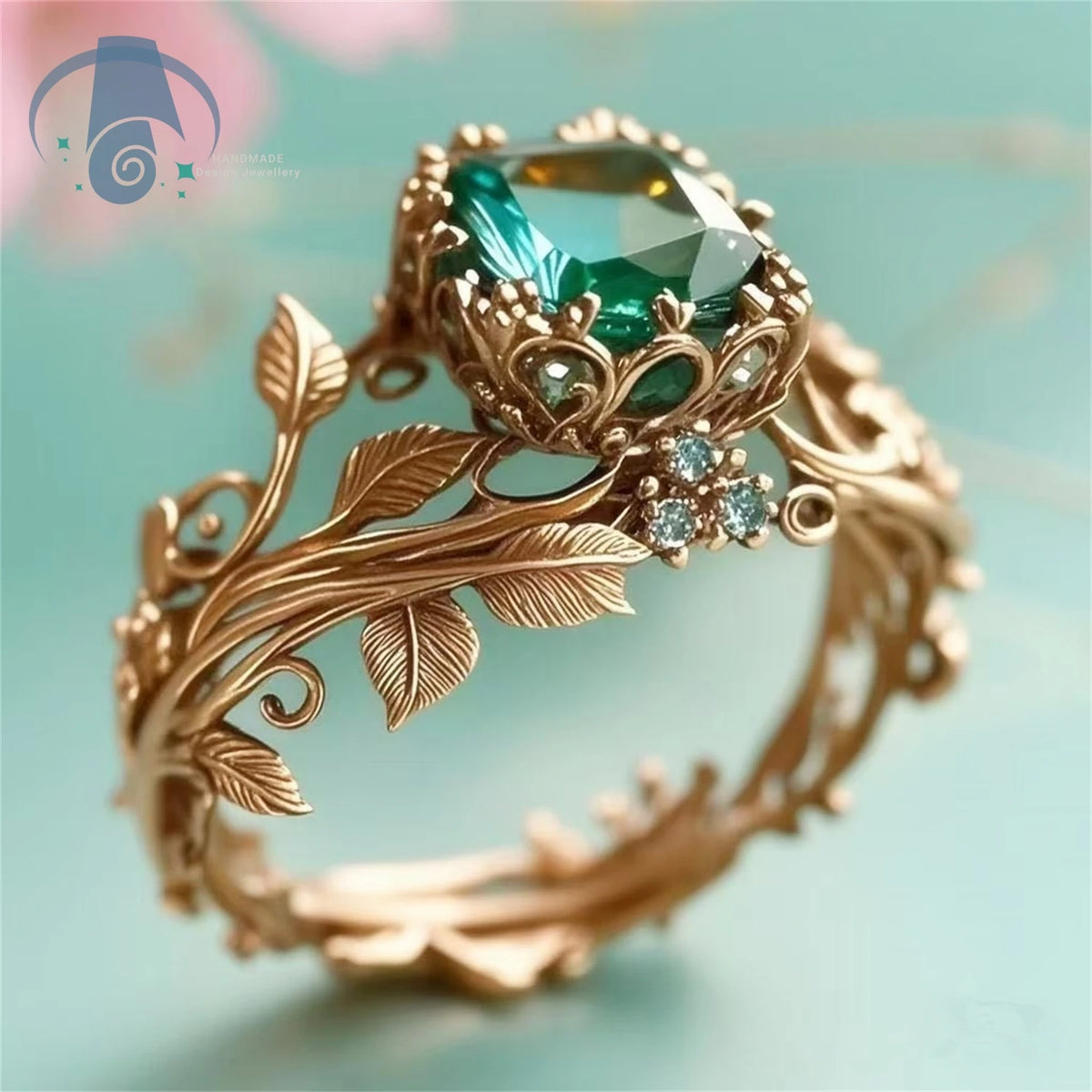 Vine Nest Crystal Ring
