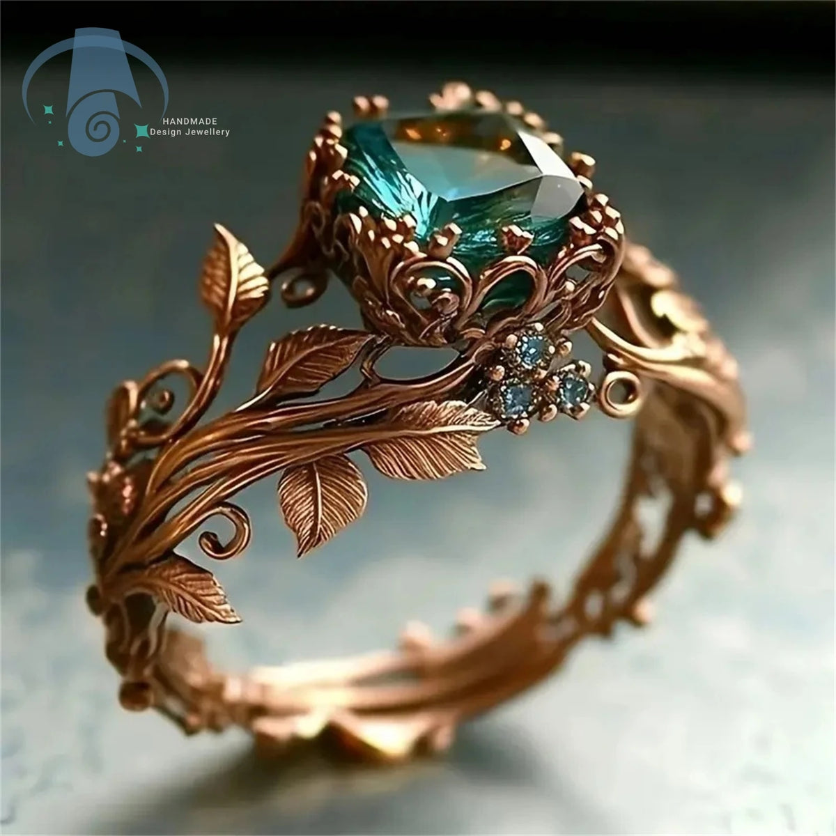 Vine Nest Crystal Ring