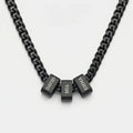 Men's Personalized Name Bar Chain Necklace