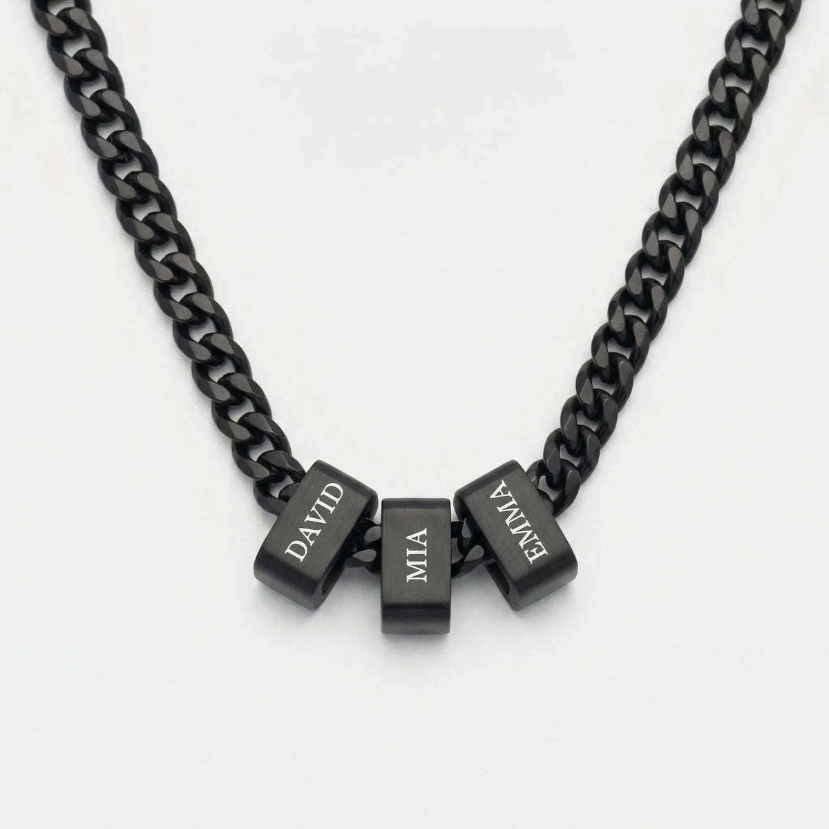 Men's Personalized Name Bar Chain Necklace