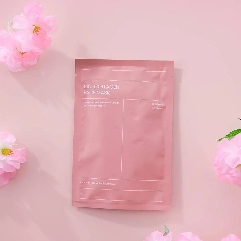 1-5pcs Bio Collagen Face Mask Shrink Pores Deep Hydrating Overnight Mask Moisturizing Refreshing Brightening Face Skin Care