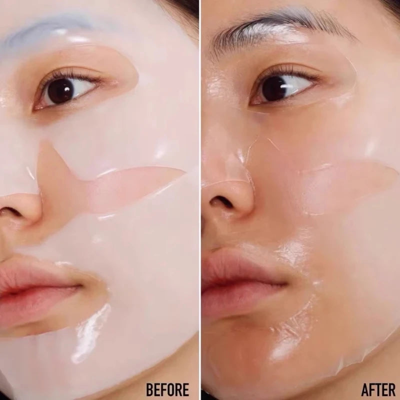 Korean Collagen Anti Wrinkle Facial Mask Fade Fine Lines Anti Aging Firm Skin Moisturizing Brightening Skincare Hydrate Mask