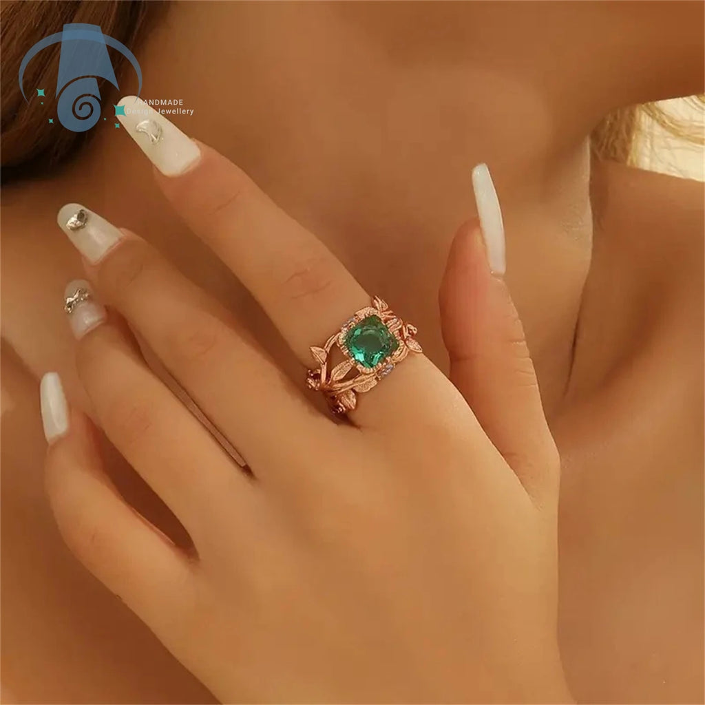 Vine Nest Crystal Ring