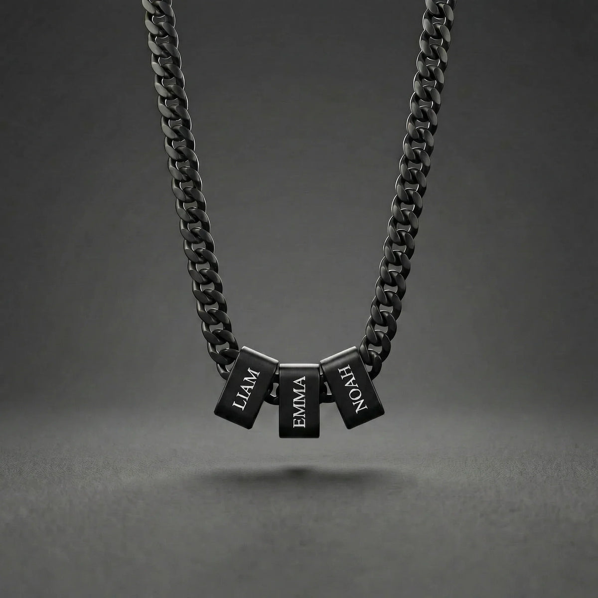 Men's Personalized Name Bar Chain Necklace