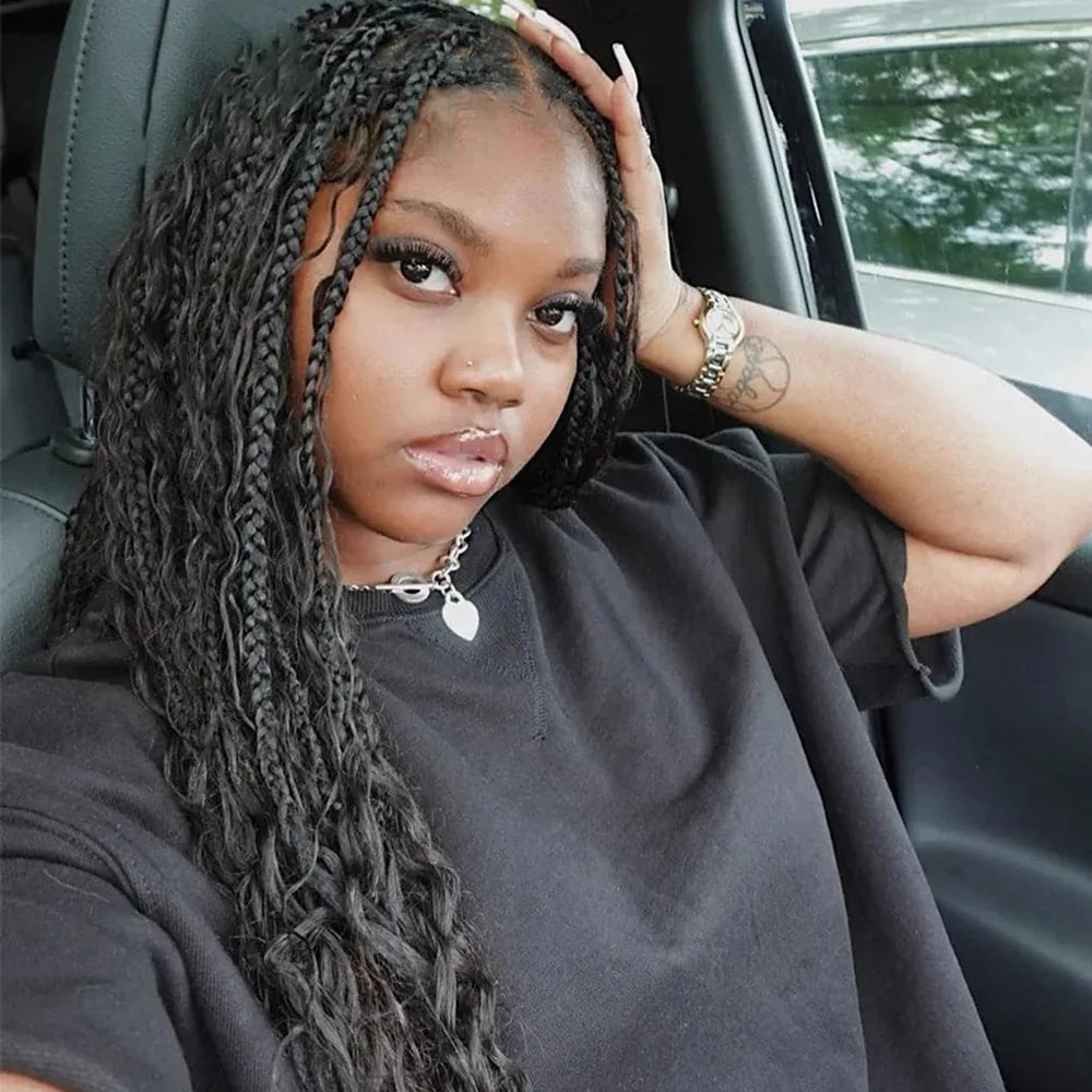 Chocolate Brown Remy Human Hair Bulk for Boho Braids | Deep Wave Braiding Hair