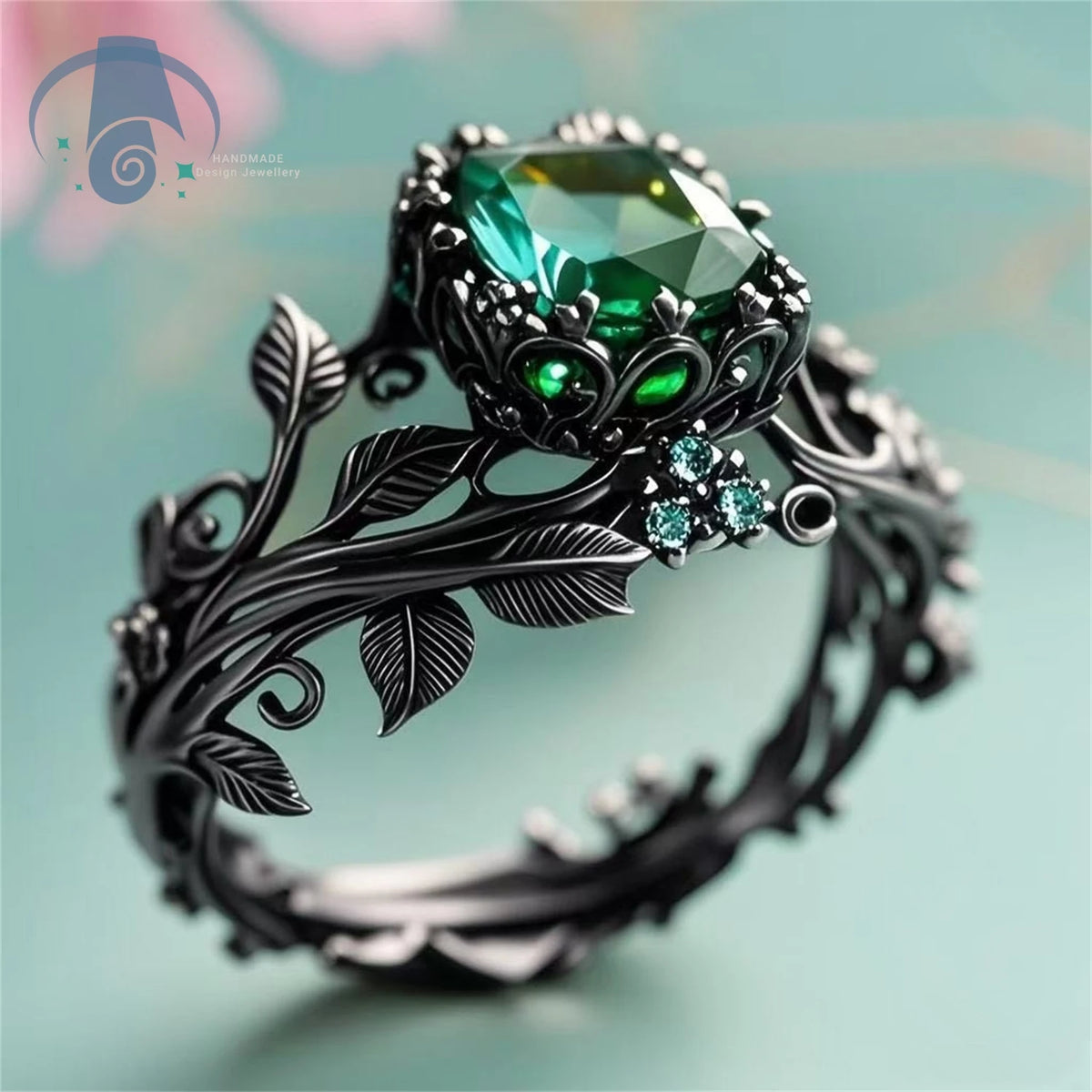 Vine Nest Crystal Ring