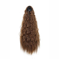 22" Kinky Curly Drawstring Ponytail Hair Extension | Heat Resistant Synthetic Wrap-Around Ponytail for Womenack Hairpiecefor Women